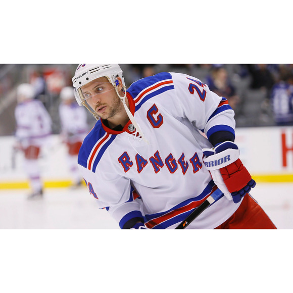 New York Rangers Ryan Callahan Reebok CCM Sz 50 M NHL Hockey Jersey Fight Strap - Picture 10 of 13